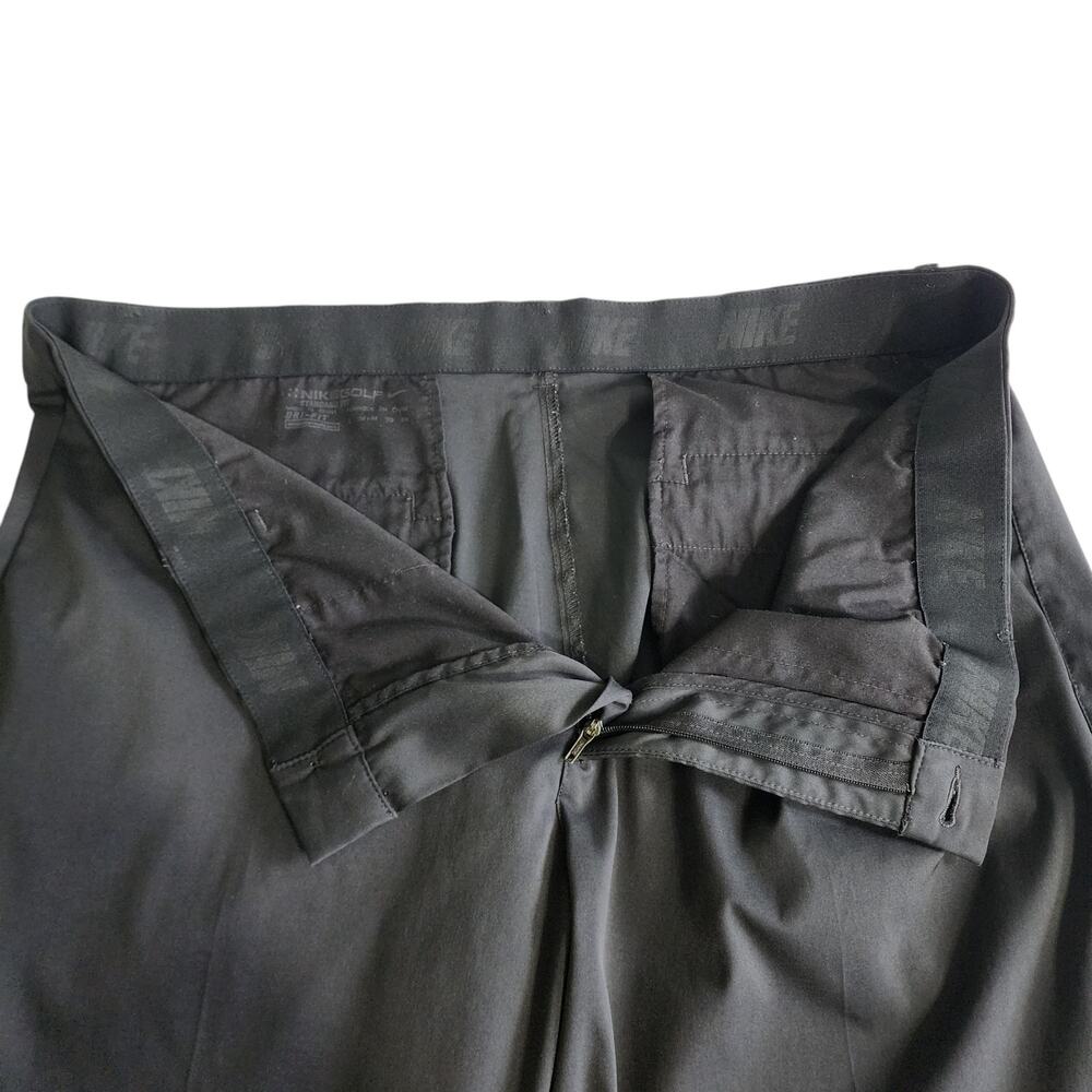 Nike Golf Mens Flex Dri Fit Golf Pant Size 38 X 32 Black Flat Front Standard Fit - Picture 8 of 15